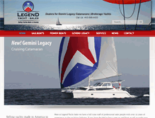 Tablet Screenshot of legendyachtsales.com